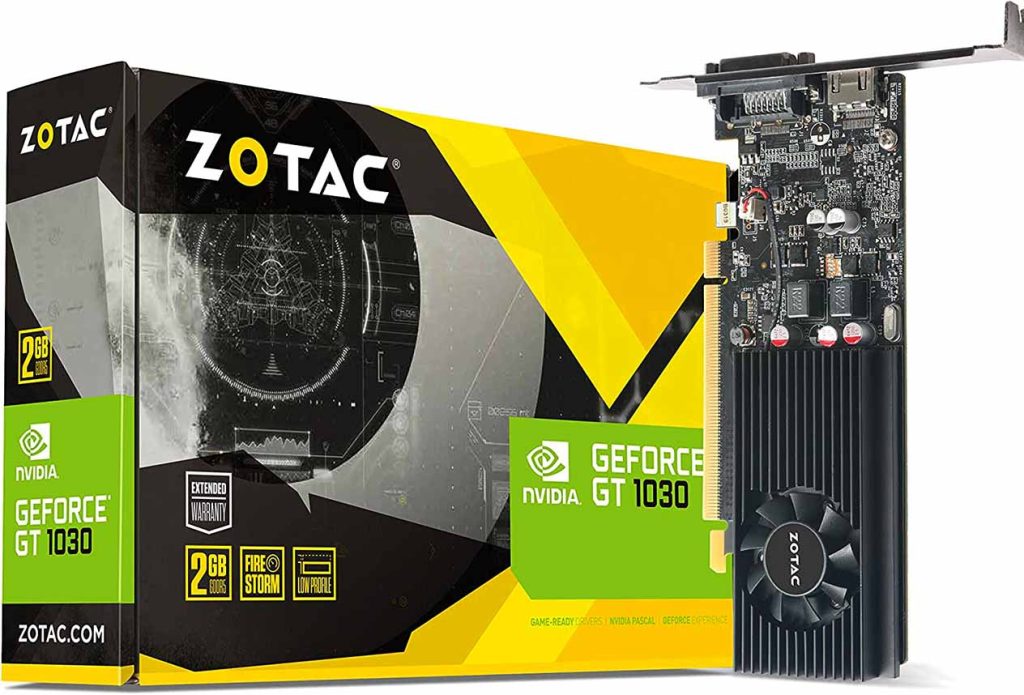 4 ZOTAC GeForce GT 1030 2GB GDDR5