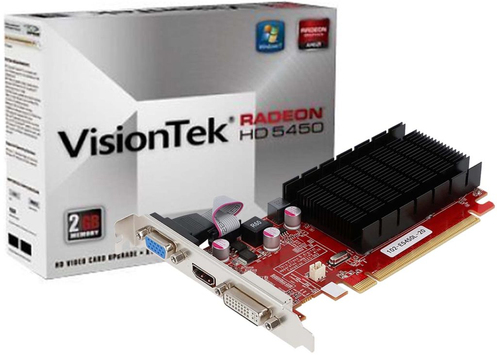 5 VisionTek Radeon 5450 2GB DDR3